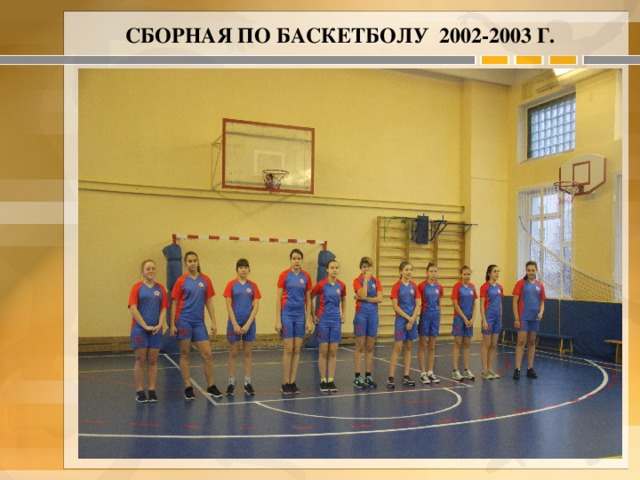 Сборная по баскетболу 2002-2003 г.