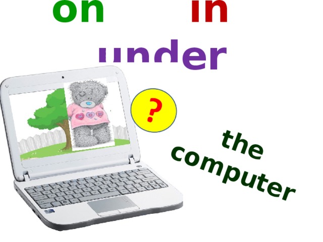 the computer on  in  under
