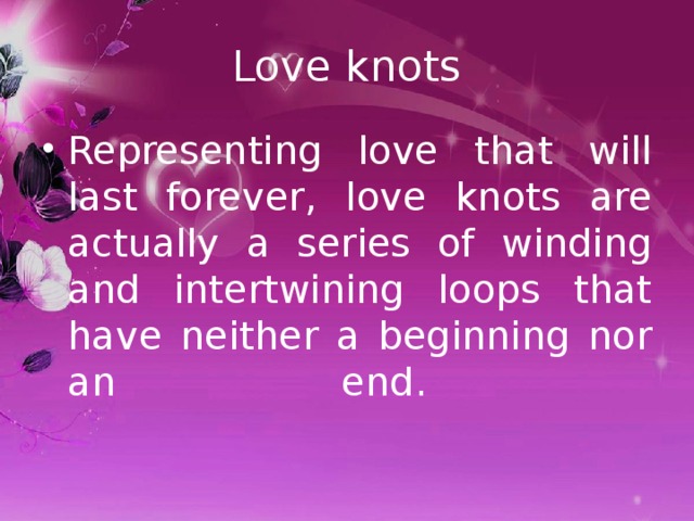 Love knots