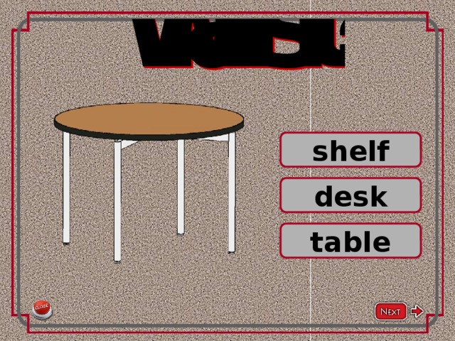 shelf desk table