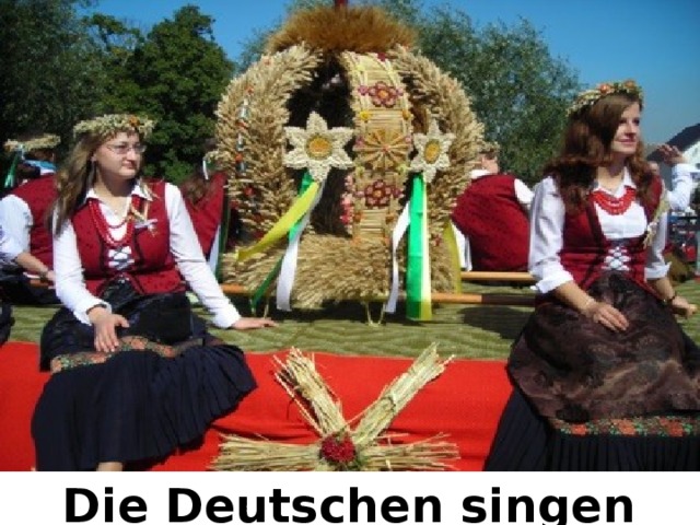 Die Deutschen singen Volkslieder