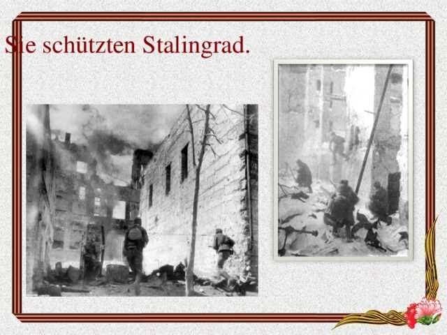 Sie schützten Stalingrad.