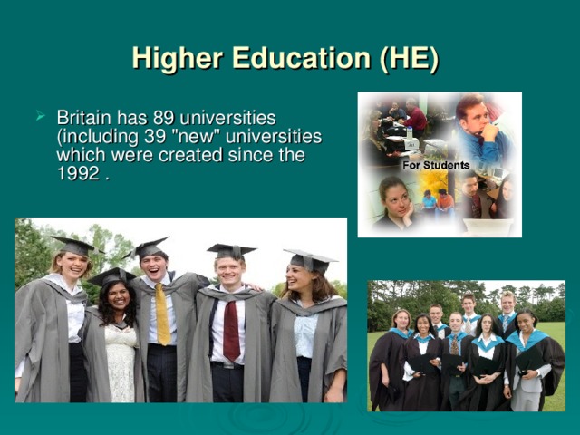 Higher Education (HE)