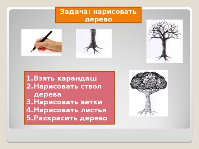 Задача: нарисовать дерево