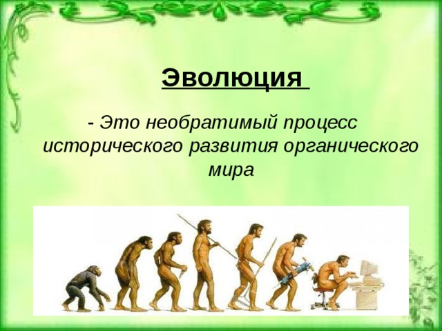 Доказательства эволюции органического мира презентация