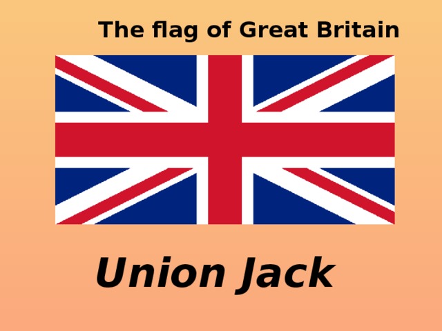 The flag of Great Britain Union Jack