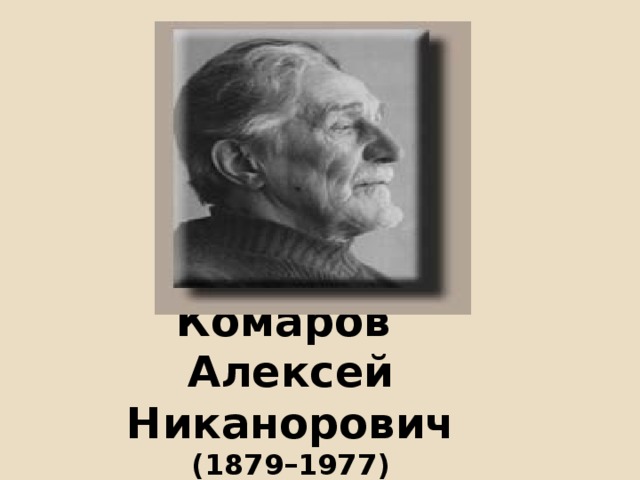 Комаров  Алексей Никанорович  (1879–1977)