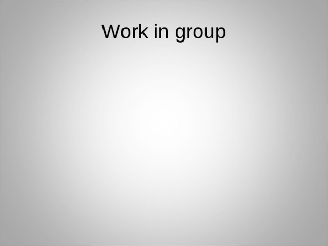 Work in group