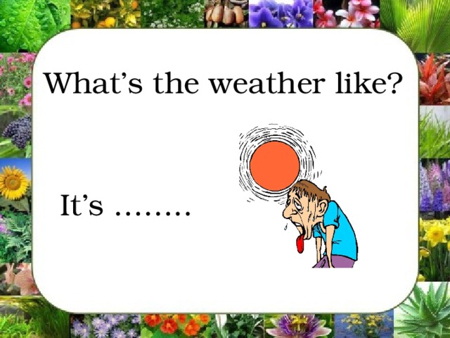 What’s the weather like?  It’s ……..