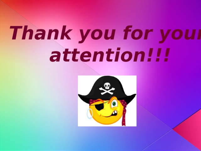 Thank you for your  attention!!!