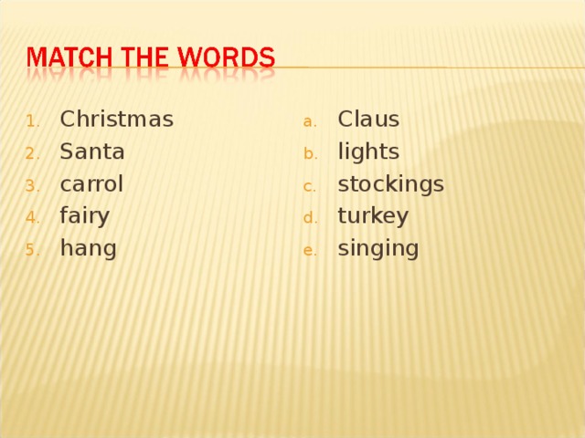 Christmas Santa carrol fairy hang Claus lights stockings turkey singing