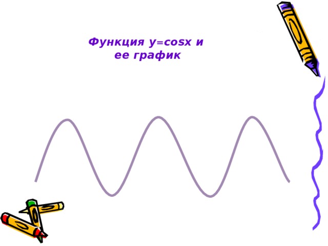 Функция y = cosx и  ее график
