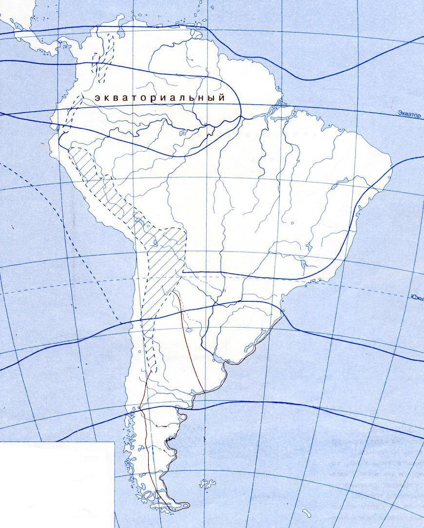 Климатическая контурная карта южной америки. Климат Южной Америки на контурной карте. Климатическая карта Южной Америки 7 класс контурная карта. Климатические пояса Южной Америки 7 класс контурная карта. Климат Южной Америки 7 класс контурная карта.