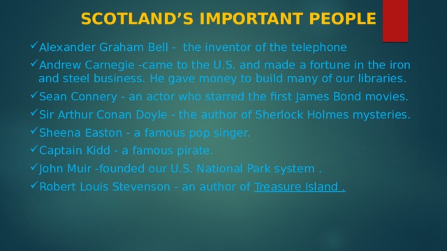 Scotland’s Important People