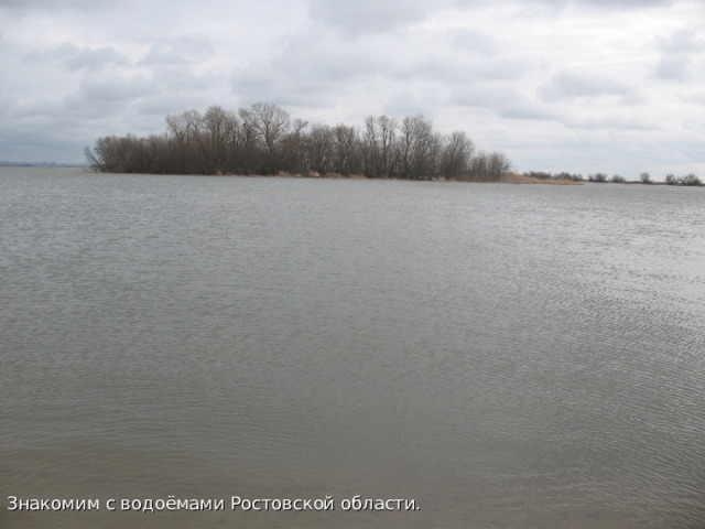 Знакомим с водоёмами Ростовской области.