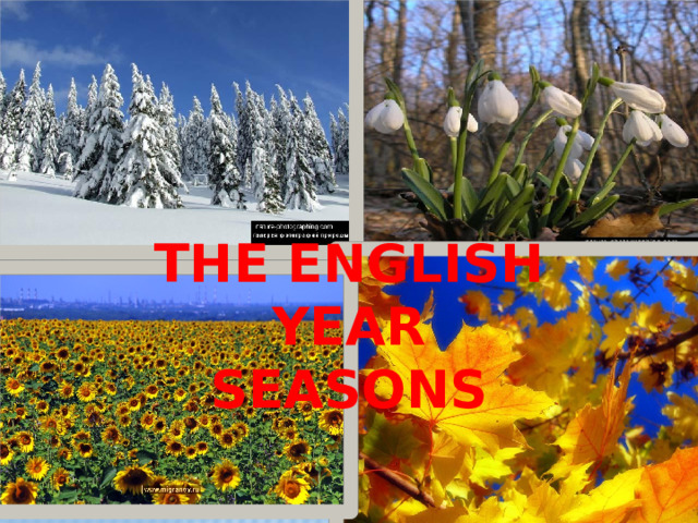 THE ENGLISH YEAR SEASONS .