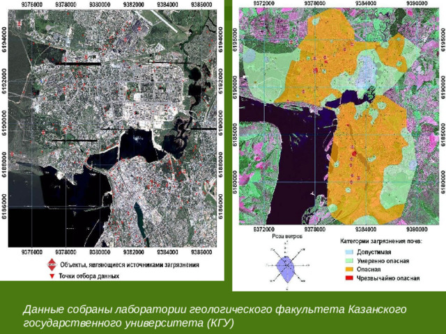 Данные собраны лаборатории геологического факультета Казанского государственного университета (КГУ)