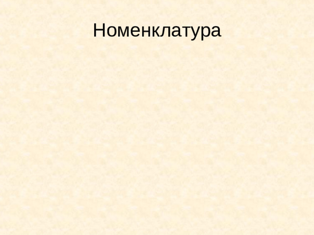 Номенклатура