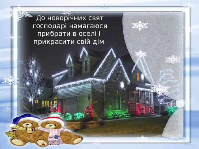 До новорічних свят господарі намагаюся прибрати в оселі і прикрасити свій дім